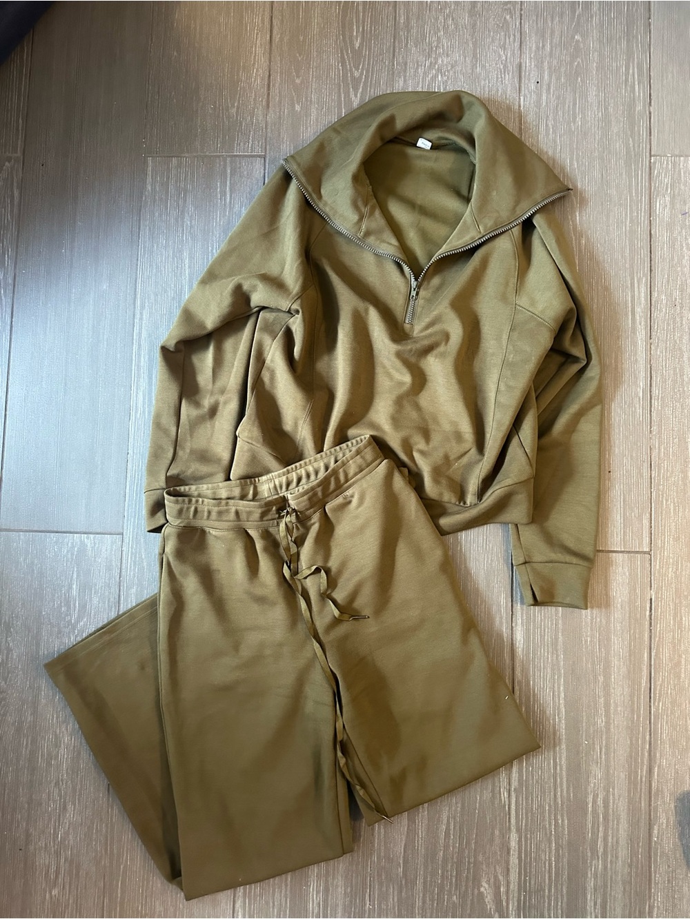 Olive Green Loungewear Set